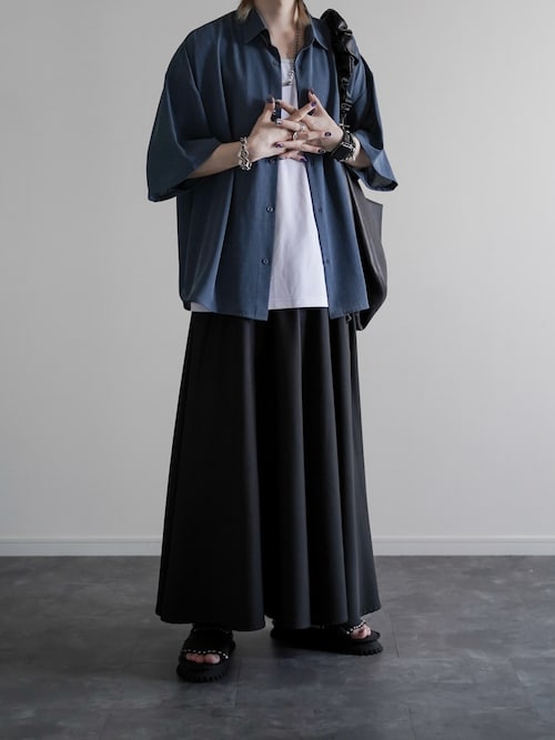 「KUUUPY(クーピー)のGrainy Basic Regular Collar Short-Sleeve Shirt - 杢調ベーシックレギュラーカラー半袖シャツ(シャツ/ブラウス)」を使った、ぴたんさん(メンズ・173cm)の春コーディネート