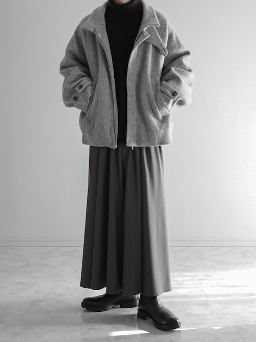 A part by モヘヤシャギーブルゾン グレー 楽天市場】【SALE／38%OFF】モヘヤシャギーブルゾン A part by