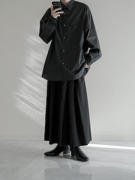 「LAD MUSICIAN（ラッドミュージシャン）のアイテム（パンツ）」を使った、ぴたんさん（メンズ・173cm）の冬コーディネート