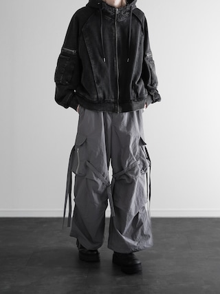 「KUUUPY(クーピー)のMulti Cord Design Cargo Pants - マルチコードデザインカーゴパンツ(カーゴパンツ)」を使った、ぴたんさん(メンズ・173cm)の秋コーディネート