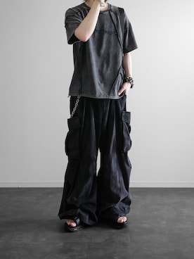 「アイテム（サンダル）」を使った、ぴたんさん（メンズ・173cm）の夏コーディネート