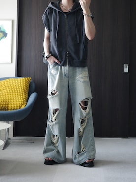 「KUUUPY（クーピー）のアイテム」を使った、ぴたんさん（メンズ・173cm）の春コーディネート