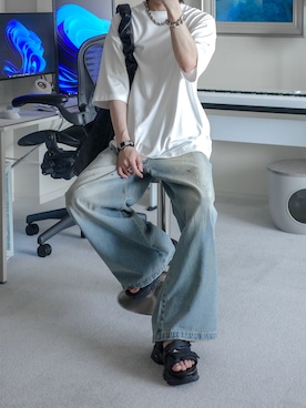 「KUUUPY（クーピー）のアイテム」を使った、ぴたんさん（メンズ・173cm）の春コーディネート