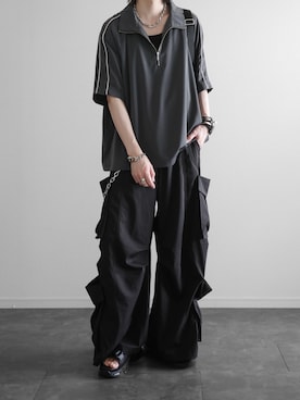 「アイテム（サンダル）」を使った、ぴたんさん（メンズ・173cm）の夏コーディネート
