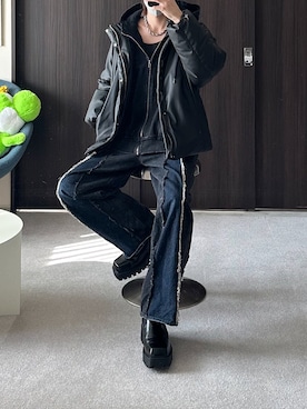 「HARE（ハレ）のアイテム（トップス）」を使った、ぴたんさん（メンズ・173cm）の春コーディネート