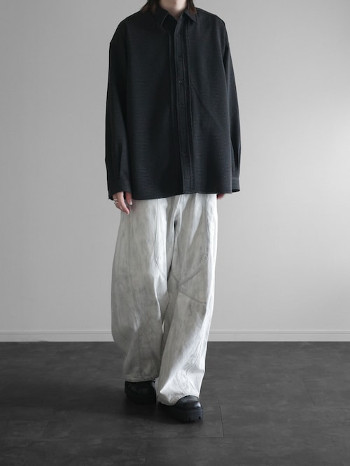 UNISEX》Three-Dimensional Cutting Denim Pants/立体裁断カッティング