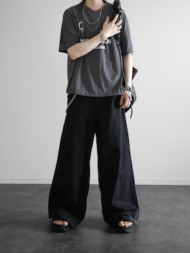 「CASPER JOHN（キャスパージョン）のアイテム」を使った、ぴたんさん（メンズ・173cm）の夏コーディネート