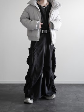 「HARE（ハレ）のアイテム（パンツ）」を使った、ぴたんさん（メンズ・173cm）の冬コーディネート