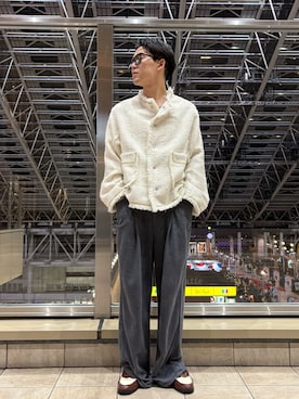 「DANKE SCHON（ダンケシェーン）のアイテム（その他アウター）」を使った、RIKIKYAさん（メンズ・168cm）の秋コーディネート
