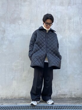 「DANKE SCHON（ダンケシェーン）のアイテム（スラックス）」を使った、RIKIKYAさん（メンズ・168cm）の冬コーディネート