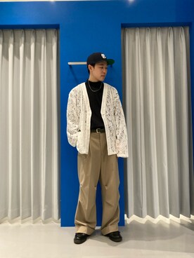 「DANKE SCHON（ダンケシェーン）のアイテム（スラックス）」を使った、RIKIKYAさん（メンズ・168cm）の冬コーディネート