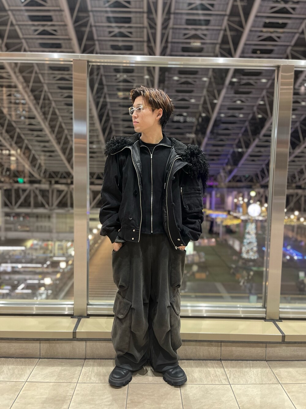 「lhp、LHP、lhplucuaosaka、LHP大阪」｜「DANKE SCHONのDankeschon/ダンケシェーン/DENIM N2B（その他アウター、ブラック系）」を使った、RIKIKYAさん（メンズ・168cm）の冬コーディネートの1枚目の写真