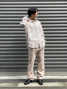 「soe（ソーイ）のアイテム」を使った、RIKIKYAさん（メンズ・168cm）の秋コーディネート