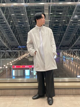 「DANKE SCHON（ダンケシェーン）のアイテム（スラックス）」を使った、RIKIKYAさん（メンズ・168cm）の冬コーディネート