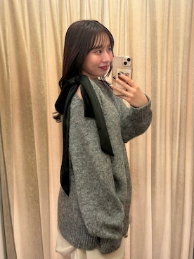 「mline（エムライン）のアイテム」を使った、mokaさん（レディース・158cm）の秋コーディネート