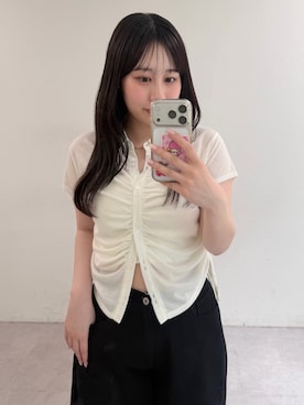 「mline（エムライン）のアイテム」を使った、mokaさん（レディース・158cm）の春コーディネート