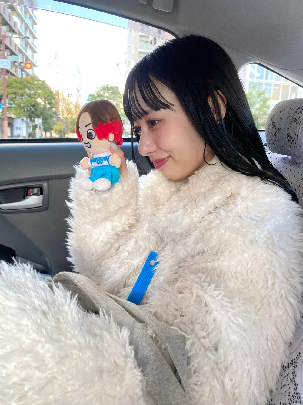 「プードルコート」｜「mlineの[mline]プードルコート（その他アウター、ホワイト系）」を使った、mokaさん（レディース・158cm）の冬コーディネートの1枚目の写真