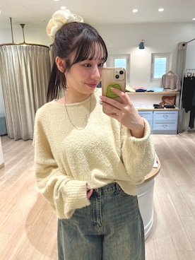 「mline（エムライン）のアイテム」を使った、mokaさん（レディース・158cm）の冬コーディネート