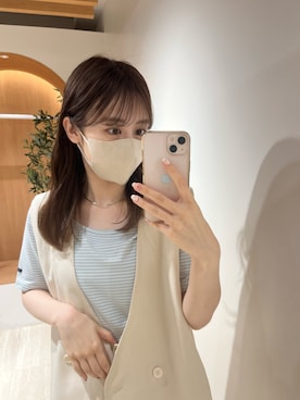 「mystic（ミスティック）のアイテム（その他アウター）」を使った、mokaさん（レディース・158cm）の春コーディネート