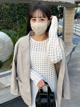 mokaさん（レディース・158cm）の冬コーディネート