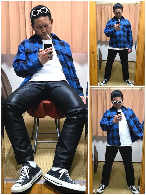 Supreme 青黒チェックキャップ
