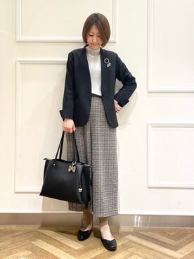 「アイテム（チャーム）」を使った、SOさん（レディース・164cm）の冬コーディネート