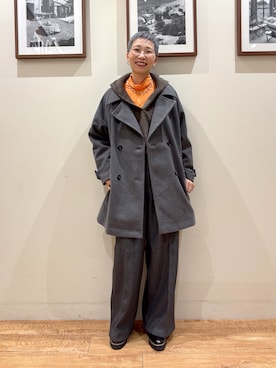 「アイテム（チェスターコート）」を使った、Ayumiさん（レディース・168cm・30代）の秋コーディネート