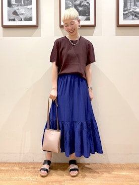 「DRESKIP（ドレスキップ）のアイテム」を使った、Ayumiさん（レディース・168cm）の夏コーディネート