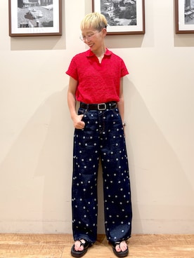 「アイテム（タンクトップ）」を使った、Ayumiさん（レディース・168cm・30代）の夏コーディネート