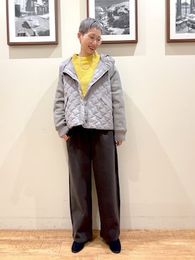 「アイテム（ジャケット/アウター）」を使った、Ayumiさん（レディース・168cm）の冬コーディネート