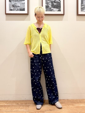 「アイテム（ニット/セーター）」を使った、Ayumiさん（レディース・168cm・30代）の夏コーディネート