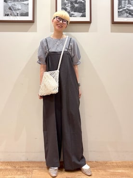 「DRESKIP（ドレスキップ）のアイテム」を使った、Ayumiさん（レディース・168cm）の春コーディネート