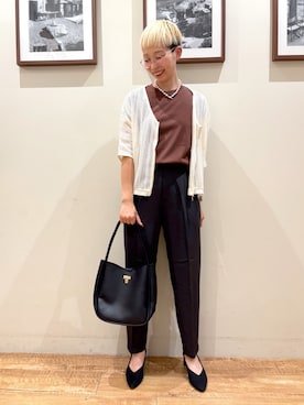 「アイテム（トートバッグ）」を使った、Ayumiさん（レディース・168cm・30代）の夏コーディネート