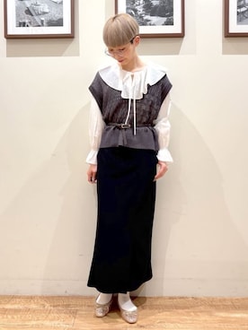 「DRESKIP（ドレスキップ）のアイテム」を使った、Ayumiさん（レディース・168cm）の春コーディネート
