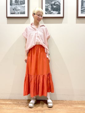 「アイテム（タンクトップ）」を使った、Ayumiさん（レディース・168cm・30代）の夏コーディネート