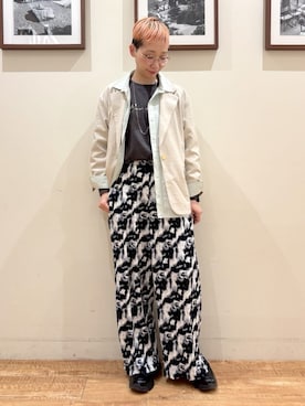 「SHOO・LA・RUE（シューラルー）の【S-LL/セットアップ可/イージーケア/UV】オンにもオフにも 軽やかシングルジャケット（テーラードジャケット、ベージュ系）」を使った、Ayumiさん（レディース・168cm）の春コーディネート