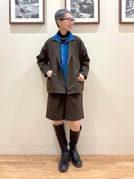 「アイテム（パンツ）」を使った、Ayumiさん（レディース・168cm）の秋コーディネート