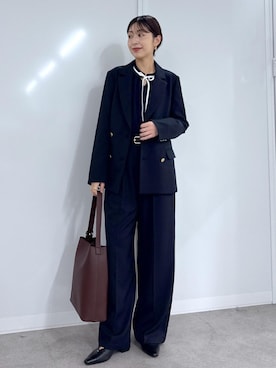 「ROPE' PICNIC（ロペピクニック）の【A4対応】me fit BAG ワンショルダートート＆ミニショルダーバッグ/2点セット・通勤対応（ショルダーバッグ）」を使った、nozomiさん（レディース・162cm・30代）の夏コーディネート