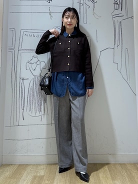 「アイテム（キーホルダー）」を使った、nozomiさん（レディース・162cm）の秋コーディネート