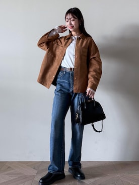 「アイテム（ボストンバッグ）」を使った、nozomiさん（レディース・162cm・30代）の夏コーディネート