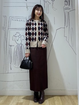 「アイテム（カーディガン/ボレロ）」を使った、nozomiさん（レディース・162cm・30代）の秋コーディネート