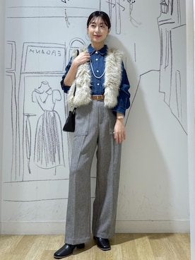 「ROPE' PICNIC（ロペピクニック）のアイテム」を使った、nozomiさん（レディース・162cm）の秋コーディネート