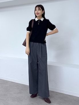 「アイテム（ポロシャツ）」を使った、nozomiさん（レディース・162cm・30代）の夏コーディネート