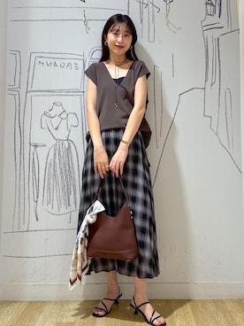 「アイテム（財布/小物）」を使った、nozomiさん（レディース・162cm・30代）の夏コーディネート