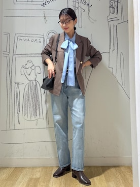 「アイテム（キーホルダー）」を使った、nozomiさん（レディース・162cm）の秋コーディネート