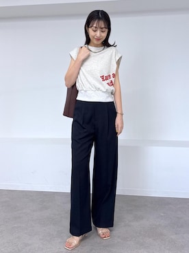 「アイテム（バッグ）」を使った、nozomiさん（レディース・162cm・30代）の夏コーディネート