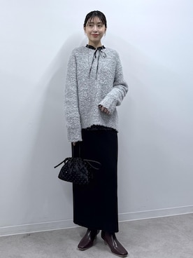 「ROPE' PICNIC（ロペピクニック）のアイテム（スカート）」を使った、nozomiさん（レディース・162cm）の秋コーディネート