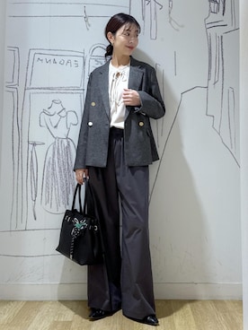 「アイテム（キーホルダー）」を使った、nozomiさん（レディース・162cm・30代）の秋コーディネート