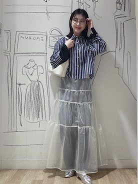 「マムジーンズ」｜nozomiさん（レディース・162cm）の春コーディネート