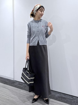 「ROPE' PICNIC（ロペピクニック）のアイテム（スカート）」を使った、nozomiさん（レディース・162cm）の秋コーディネート